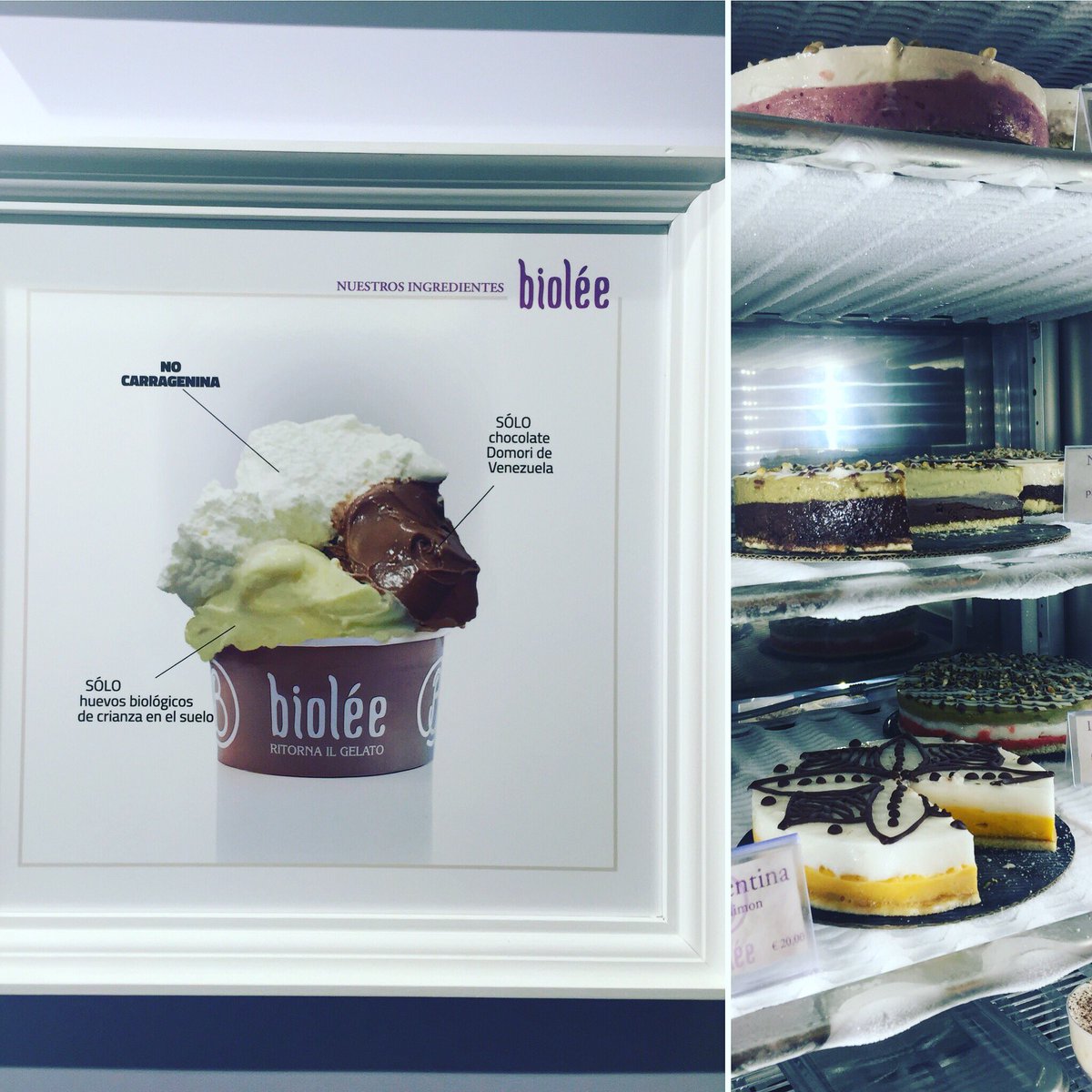 sopamadrid's tweet photo. Los exquisitos helados π§ y postres π¨ de nuestro #AliadoSopero @BioleeMadrid hechos con ingredientes frescos π₯π«π #Biolee #Madrid #sopamadrid https://t.co/ltwnXz345L