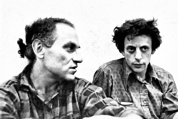 Happy birthday Richard Serra.
Philip Glass was his studio assistant in New York.
Photo: Richard Landry 