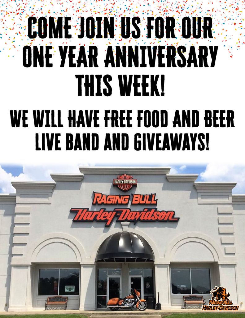 RagingBullHD's tweet photo. Come Join us for our ONE YEAR ANNIVERSARY we will have free food and beer, live bands and giveaways! 
Look forward to seeing you there!! https://t.co/nBDZXbi0z6