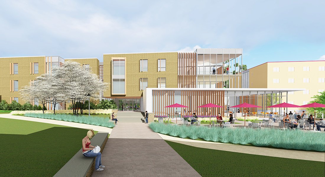 FairfieldU's tweet photo. Conceptualize the future of Fairfield—take a look at the upcoming additions to living on our #ModernCampus. https://t.co/VQQBQoioLK https://t.co/vFpdmNJHGY