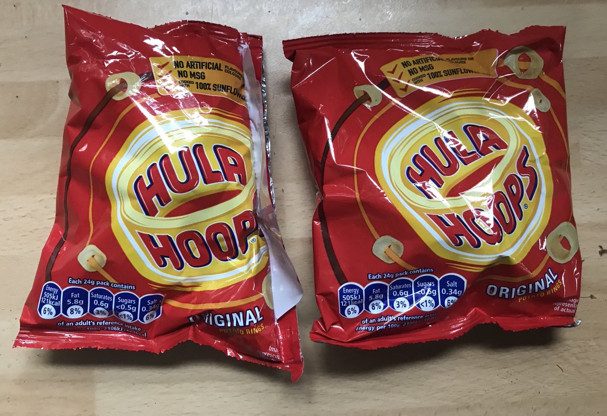 misstew's tweet image. @HulaHoopsUK I’ve just prized the last multipack bag away from the bottom &amp;amp; it’s been well &amp;amp; truly attached! #factoryerror #halfabag