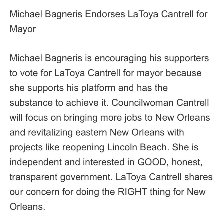 Michael Bagneris tweet media