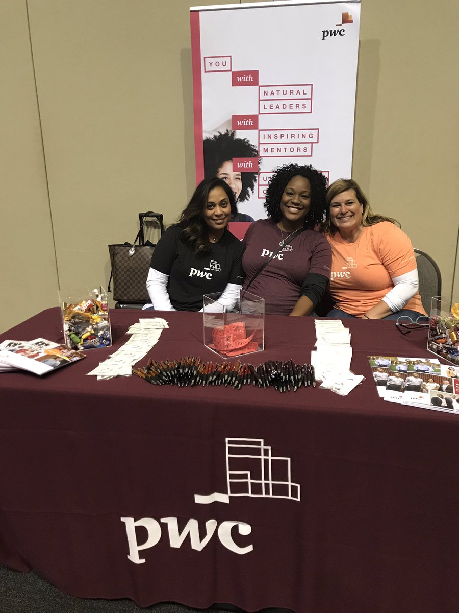 Increasing awareness of career opportunities in business, accounting and STEM at the UNCF #empowermetour!!@PwC_US_Careers #teampwc