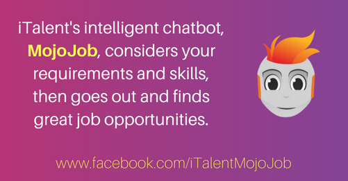italentcorp's tweet photo. #MojoJob #bot #facebook #chatbot #job For more information, visit https://t.co/hUorlVQvKR https://t.co/TCoIe3G67m
