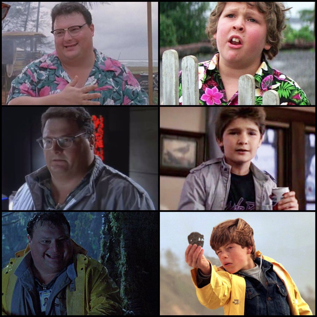 Guys, GUYS, is Dennis Nedry homaging the Goonies in Jurassic Park?!? #stephenspielberg #goonies #jurassicpark #dennisnedry