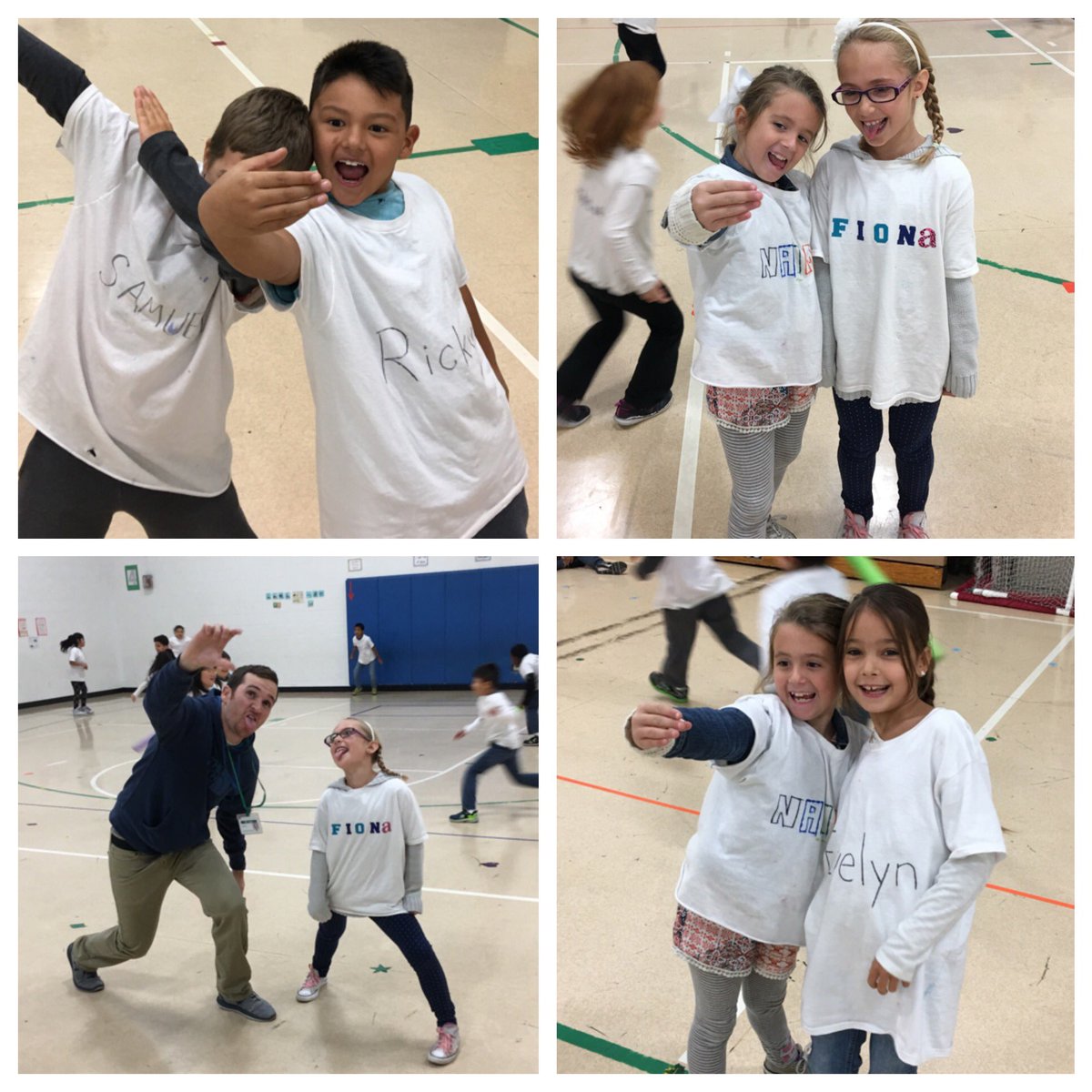 Warming up with a game of "Selfie Tag"...so much fun! <a href="/ElemWest50/">🐾Woodland ELW🐾</a>PE <a href="/Woodland50News/">Woodland District 50</a> @ElemWest50