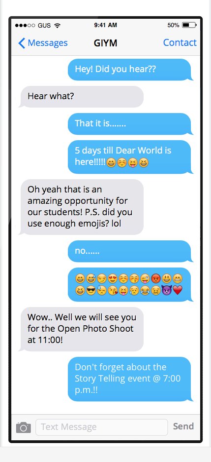PittStateGAB's tweet photo. Just a casual conversation between gab and @PittStateGIYM
#DearPittState #GIYM #NeverToManyEmojis https://t.co/KwS3YYm6XL