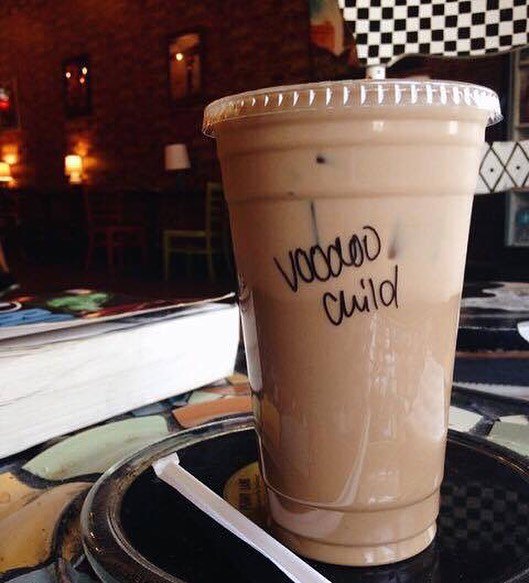 PLCoffeehouse's tweet photo. #VooDooChild latte: caramel, vanilla, mocha, espresso, with steamed or cold milk 😋 Take time for life at #PennyLaneCoffeehouse! https://t.co/5QQgps5dTb