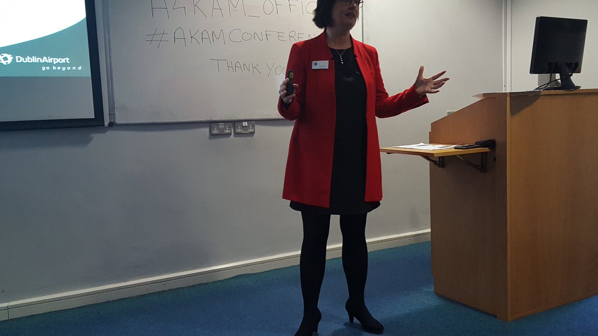 A4KAM_Official's tweet photo. @redmond_edel gives a B2B marketing perspective on KAM of airlines @DublinAirport . #akamconference https://t.co/PpE8On0Rwi