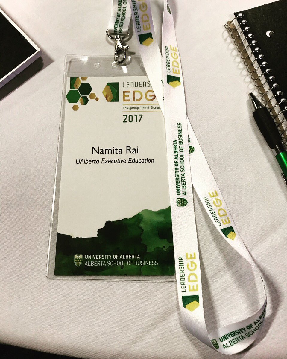 namitarai's tweet photo. Navigating disruption at the Leadership elEdge today with @UAlbertaExecEd @ualbertabus #ualbertaexeced #leadershipedge #ualberta https://t.co/2mSxNfUaAz
