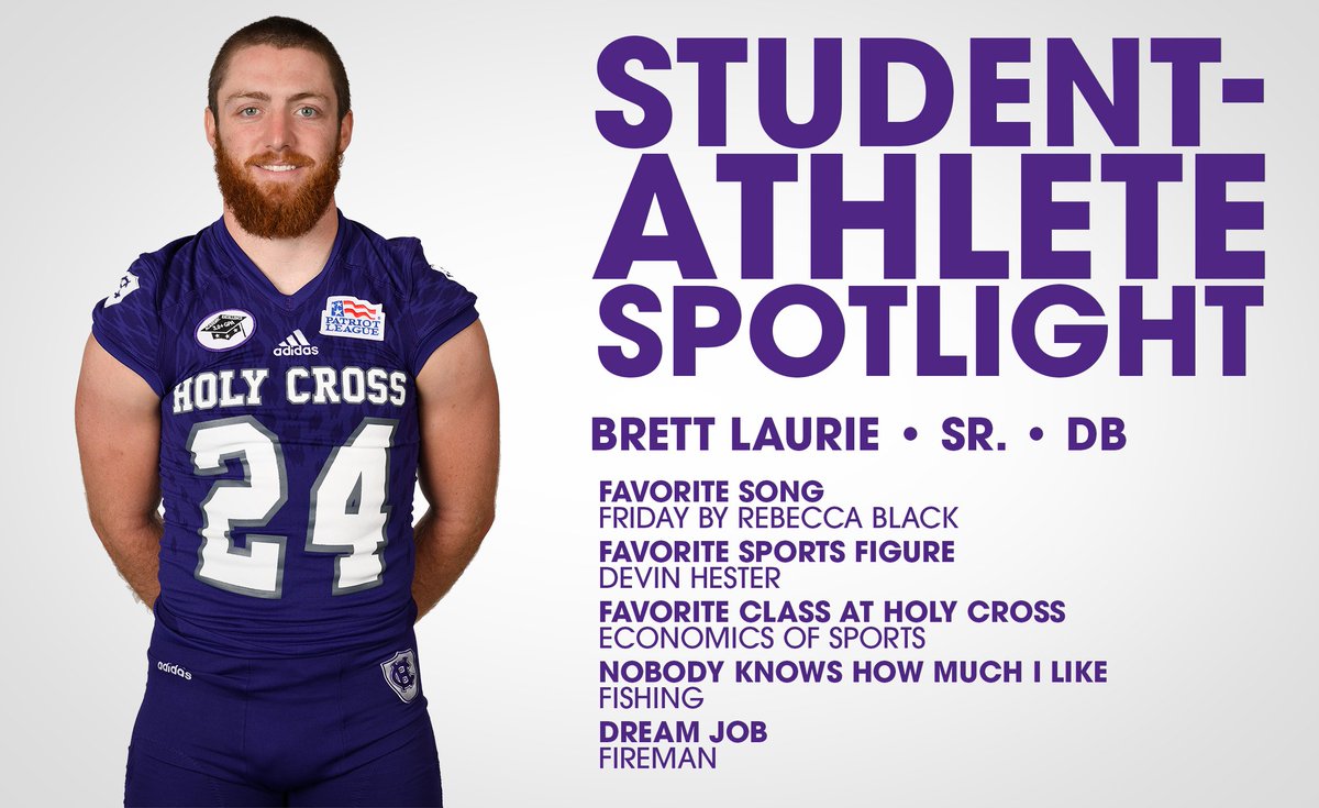 HCrossFB's tweet image. Tonight we shine the Student-Athlete Spotlight on senior defensive back Brett Laurie! #WeWill