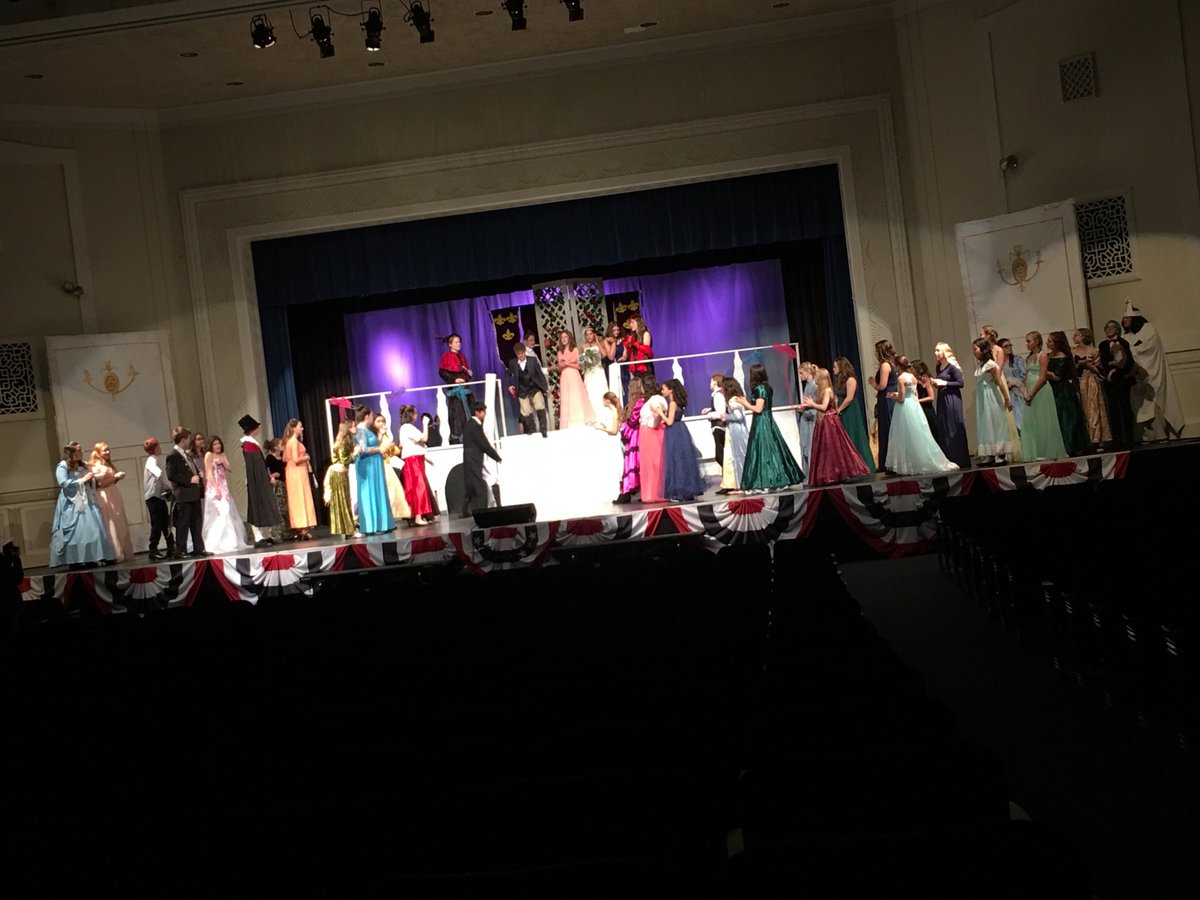Cinderella dress rehearsal in action!  Job well done all around.