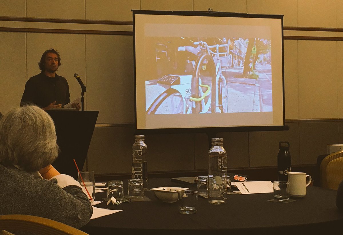 "Since our very first smartbike system we've prioritized order in the public right of way" - <a href="/ryrzny/">Ryan Rzepecki</a> of <a href="/SocialBicycles/">Social Bicycles</a> <a href="/go_nabsa/">go_nabsa</a>