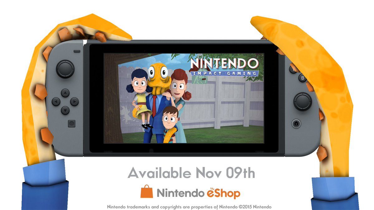 ImpactGameStat's tweet photo. A personal favourite of mine is coming to #NintendoSwitch next week!! XD #Octodad #DadliestCatch #OctodadDadliestCatch #Nindies #YoungHorses https://t.co/YAXOpsvL6L