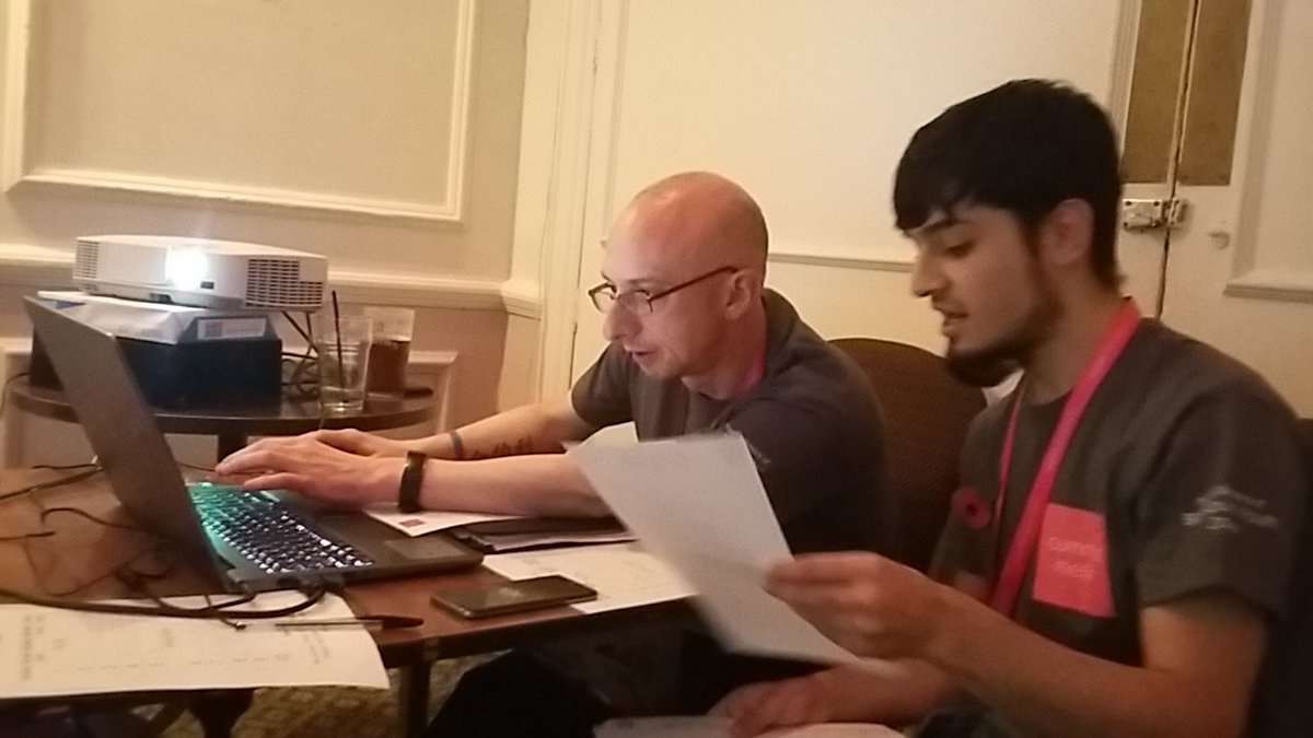MariaCMgroup's tweet image. Behind the scenes at #BYZQuizQuest17 These two are machines! Quickest score counters in the west. @cumminsmellor @blackburnyz
