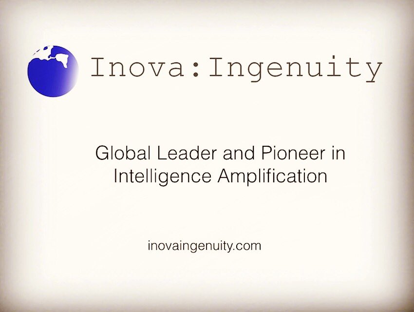 InovaIngenuity's tweet photo. Inova:Ingenuity - Global Leader and Pioneer in Intelligence Amplification. Our goal is to take humankind to the next level. #IA #Innovation https://t.co/Oc2rPxKQ2u