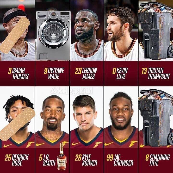 SonicsONTap's tweet photo. Who did this to the Cavs?😂😂 https://t.co/8AxqLo4DWN