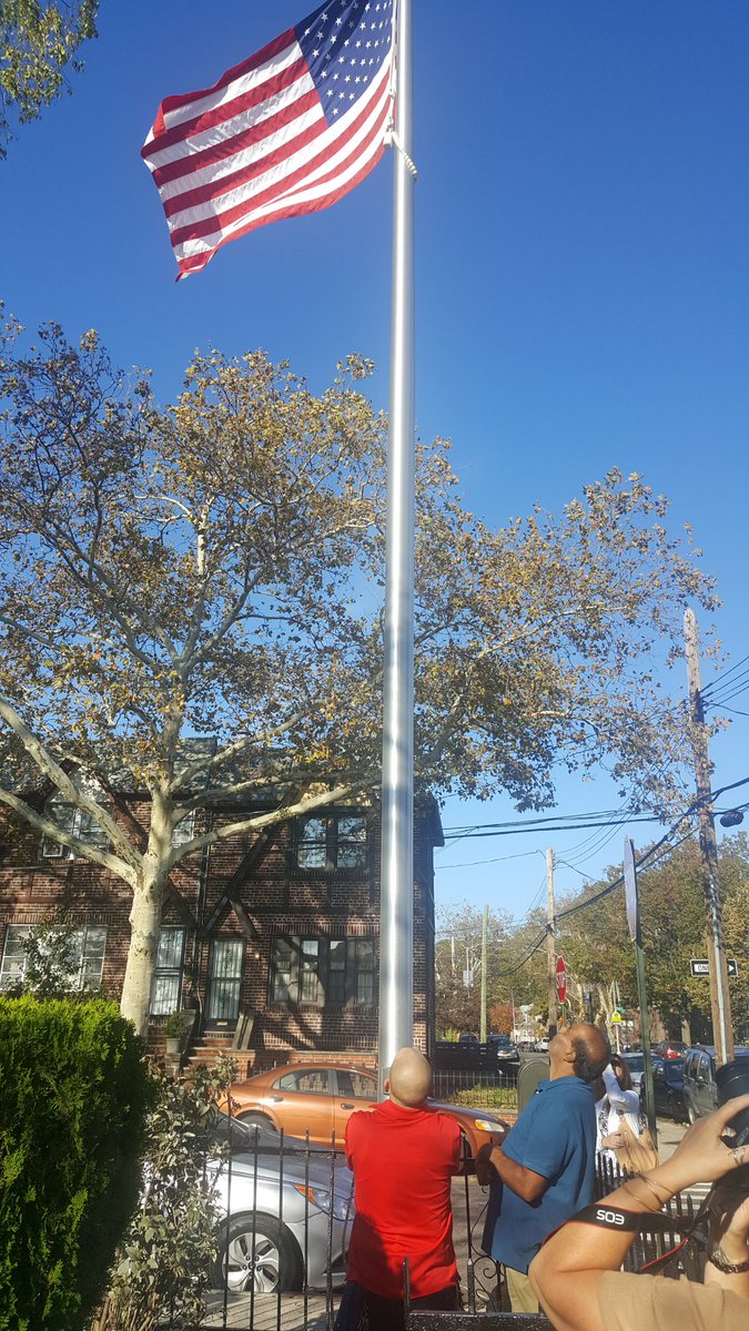 VJGentileEsq's tweet photo. Xaverian Key Club Flag Raising Ceremony for American flag and Barkaloo Cemetery Restoration. Great work! https://t.co/ieDLy1Uq9x