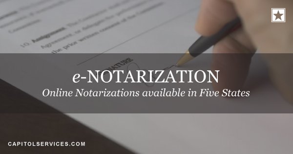 CapitolServices's tweet photo. #Txledge passed legislation joining 4 other states in allowing electronic #notarizations. More on this #bill here: : https://t.co/B2fr3twUF5 https://t.co/VRgTWyTYyl