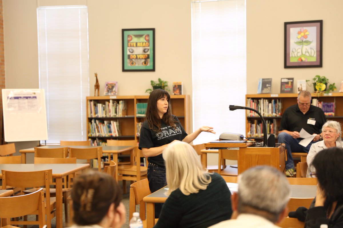 SanMarcosCISD's tweet photo. Goodnight MS teacher Ms. Perez speaking to the SM Chamber of Commerce Education Committee on her 2017 Summer Educator Externship experience! https://t.co/vlhZMU6VDB