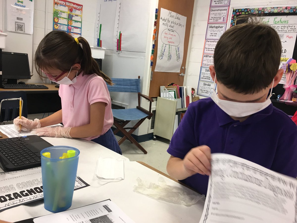 MrsBall3C's tweet photo. Third graders performing surgery on non-fiction text. https://t.co/MqlKHOjOef