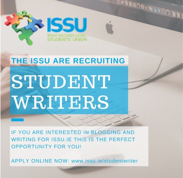 issu4u's tweet photo. Would you like to be our next Student Writer? 
We are now recruiting our Student Writers for 2017/2018. 

https://t.co/OiMvm9ImQe https://t.co/42J3anp5Mv