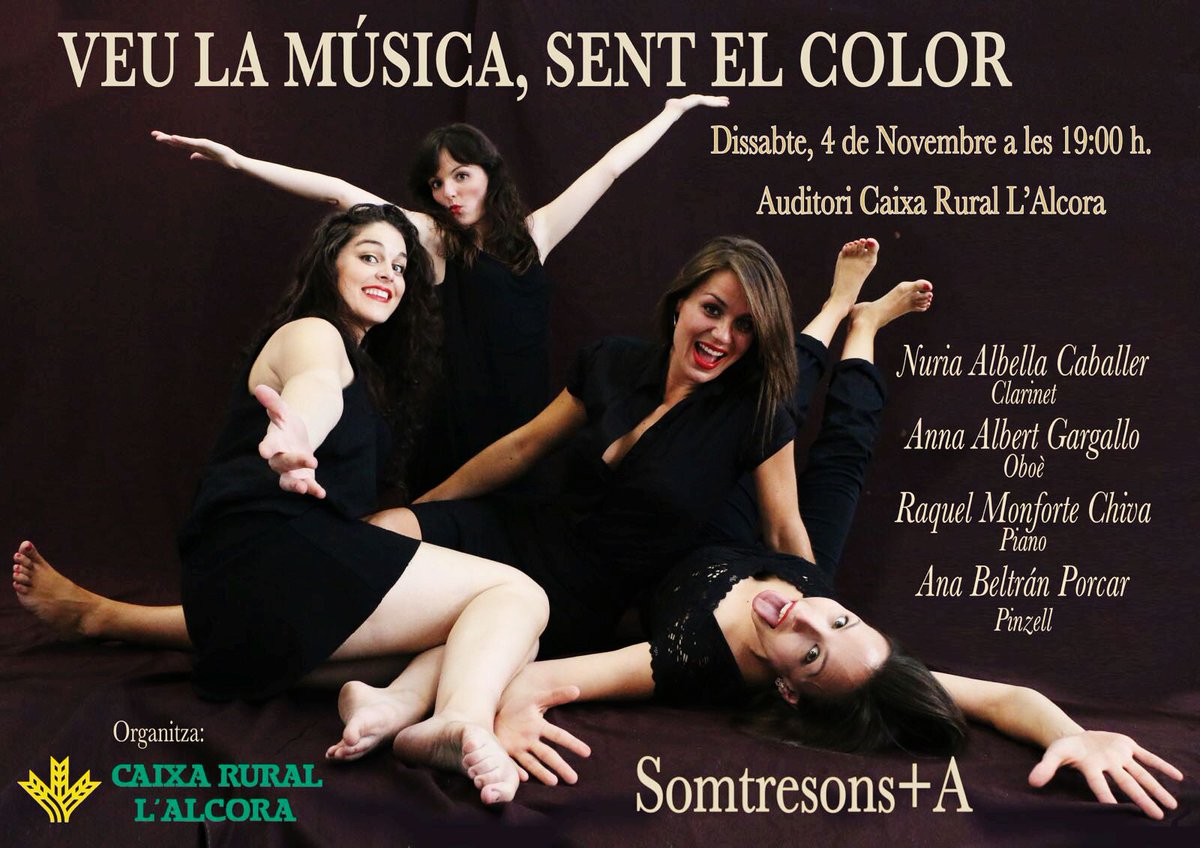 Somtresons+A 
Sábado a las 19:00 en el Auditorio de la Caja Rural 
L'Alcora