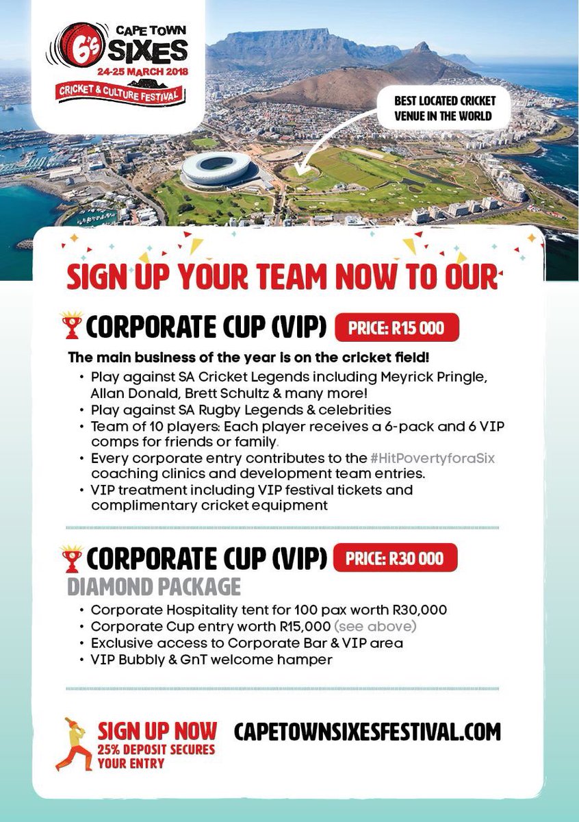 CTSixes's tweet photo. Calling all Corporates. Have you signed up your team? You will be contributing to #HitPovertyForASix 
Enter now https://t.co/uYY0YCFp2Y https://t.co/ewkucU7XEn