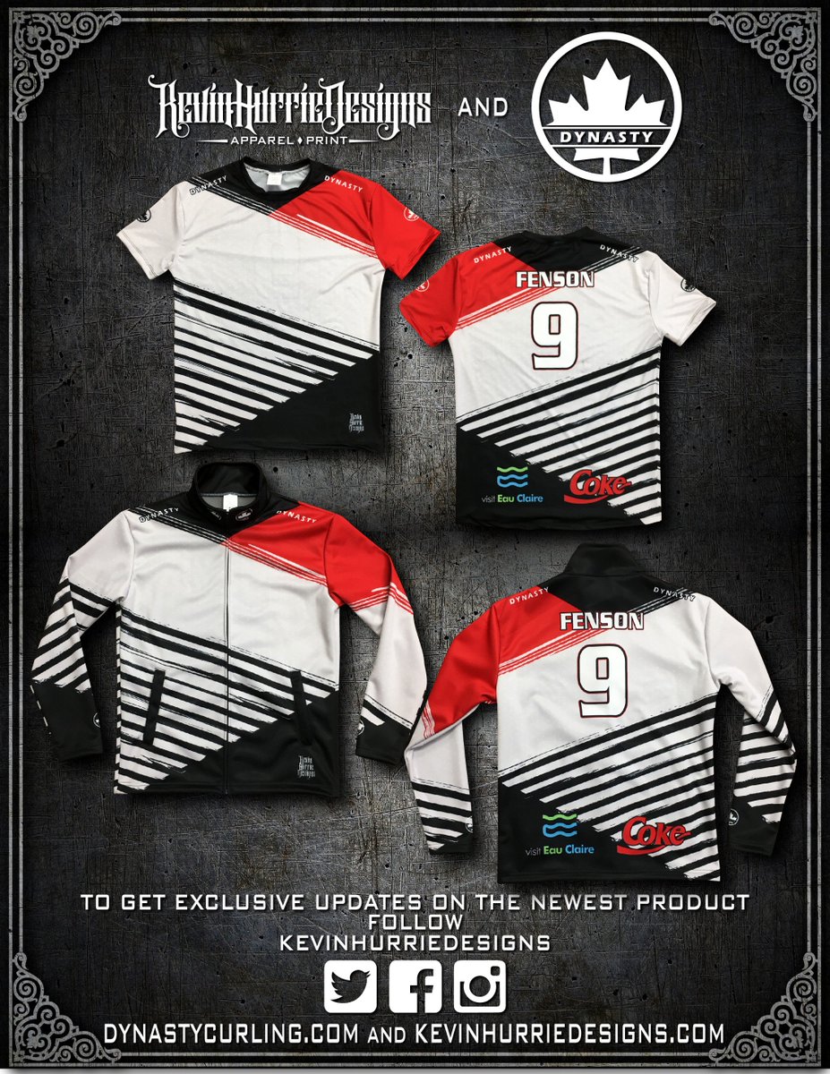 KevinHurrie's tweet photo. Ya Gotta Check Out The Striking New Gear For #TeamFenson By #KevinHurrieDesigns & @DynastyCurling #TeamDynasty https://t.co/Rly32jw714