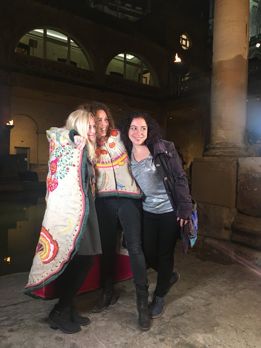 popupdocs's tweet photo. @hollytarq wearing THE CAPE OF EMPOWERMENT by @Loulougardiner at @FilmBathUK’s launch. Love the @F_rated line-up! https://t.co/4JacuJNwI3 https://t.co/wRT9FCccAN