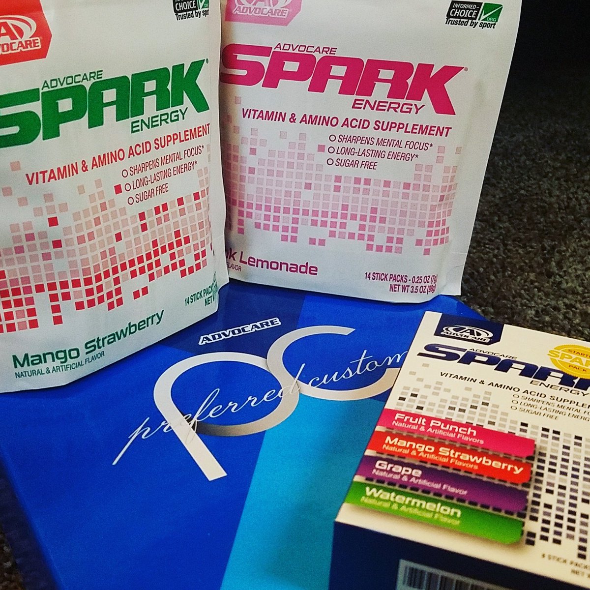 HarleyKae90's tweet photo. It even showed up a day early!! Woo!! #advocare #spark #energy #preferredcustomer #supplements #mangostrawberry #pinklemonade @TracerrrrrX https://t.co/SpczPXi0n6
