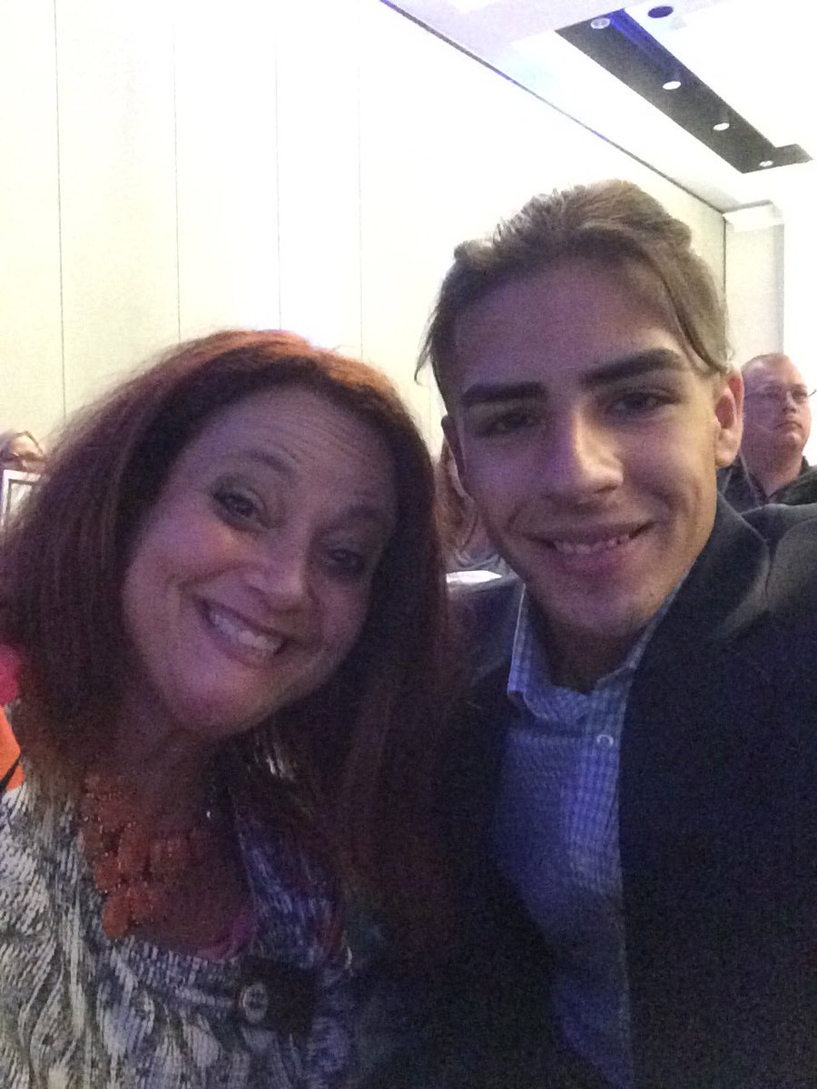 CCHSTeam2020's tweet photo. Proud to represent @CapeCoralHS at today's Blue Chip Award luncheon &amp; an opportunity to meet @TRFoundation. Kilian, you are going places! https://t.co/qlLoFDTwBD