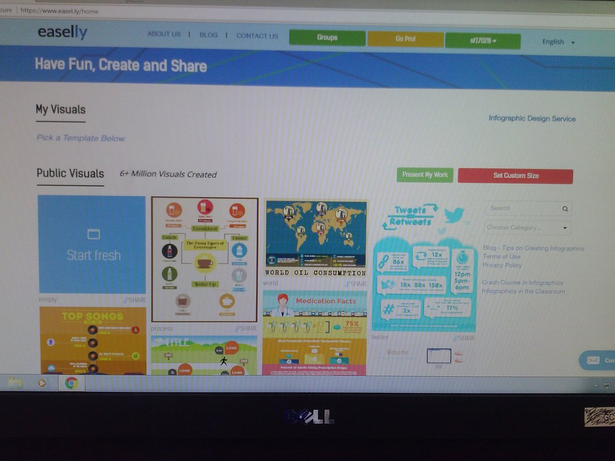 Simone_Forrest's tweet photo. @njgina Photo of Easel.ly's website #CM113 https://t.co/zdVNWnktvq