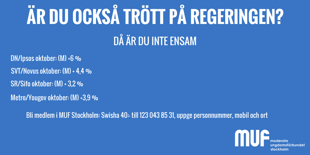 Är du också trött på regeringen? 
#stockholm #svpol