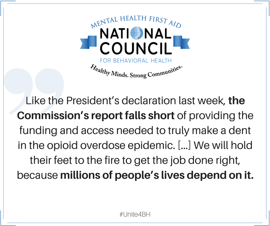 NationalCouncil's tweet photo. Statement from @chuckingoglia on the Commission on Combatting Drug Addiction and the #OpioidCrisis Final Report. https://t.co/Xi9LAUKVaU https://t.co/uv4wNqsuwx