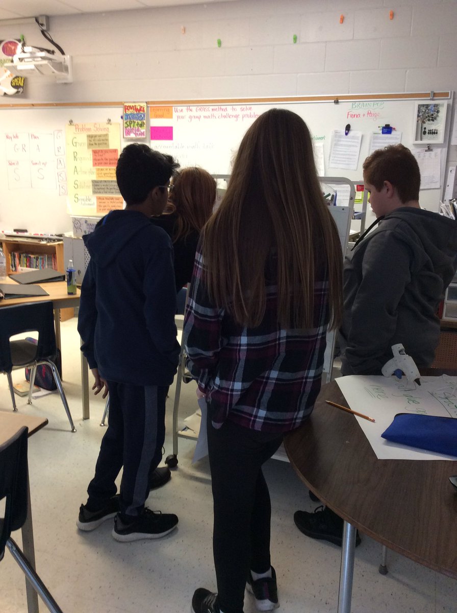 JamesKeatingES's tweet photo. Mrs.Latour's Vertical whiteboards = on task, active math problem solving by all grade 7/8 math group members!!! https://t.co/I7k9MDja3z