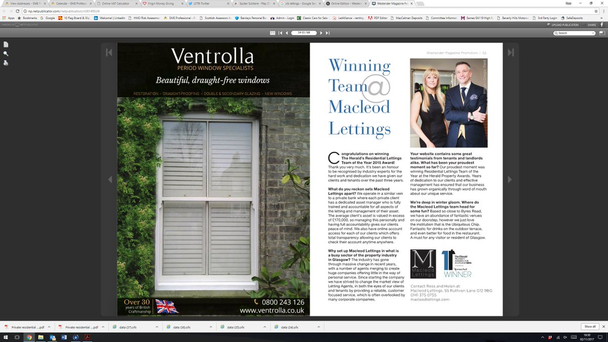 MacleodLettings's tweet photo. #tbt to our #feature in @westendermag with @HallH00001 &amp; @rosswmac https://t.co/sKEpX7sxtR