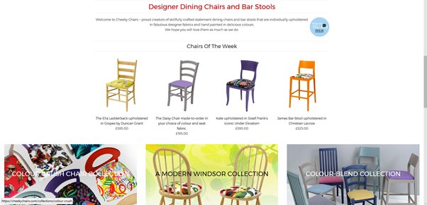 cheekychairs's tweet photo. #ChairsOfTheWeek which one stands out to you? Have a look at our full range https://t.co/ktkyMcX8vv #StatementChairs #FashionableFurniture https://t.co/jFTZ2tsL71