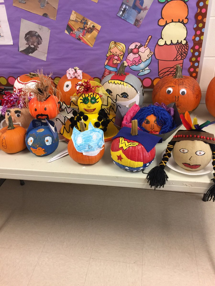 Pumpkin people at Calcedeaver Elementary!!!