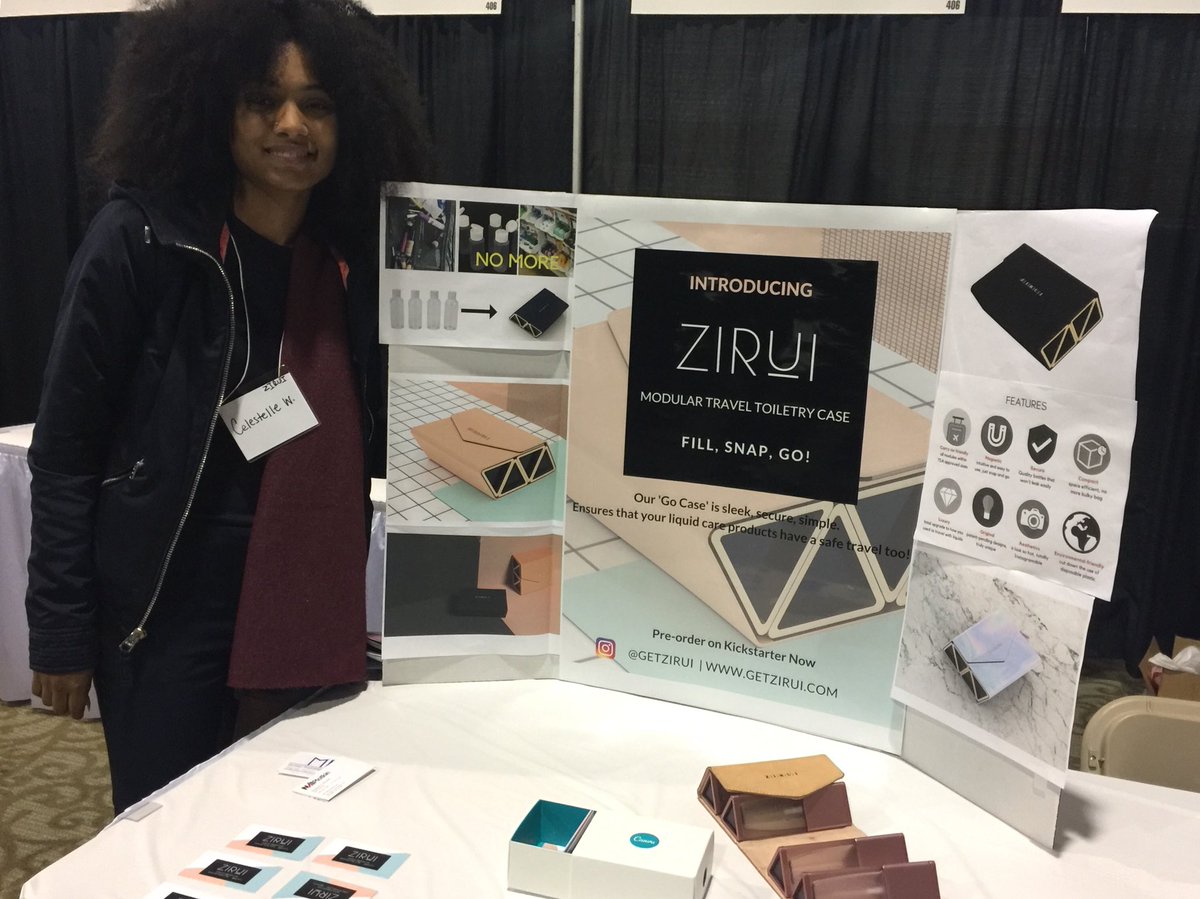 liz_roberts's tweet photo. Not just on Kickstarter @ZIRUI_team working it at #WMBEXPO. Love the tenacity of these @VVMentors Alum & @mtholyoke seniors. @GrinspoonEI https://t.co/tJCoJ77B8G