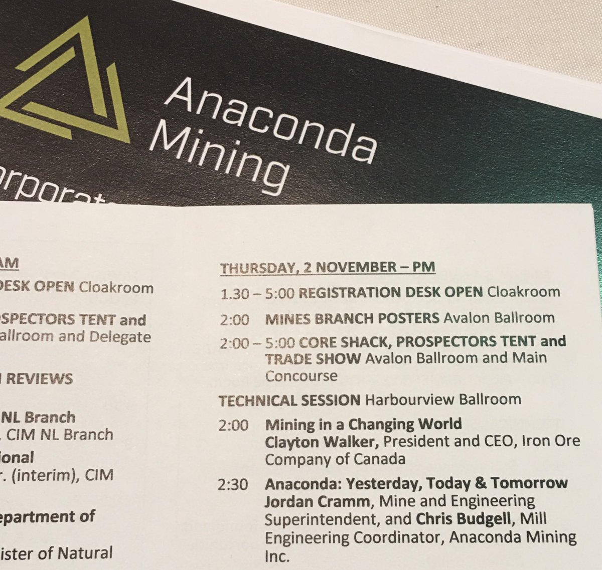 SignalGold_SGNL's tweet photo. Coming up soon at 2:30pm Jordan Cramm and Chris Budgell will do a presentation - Anaconda: Yesterday, Today &amp; Tomorrow #PointRousse https://t.co/My6Lxhj2Lx