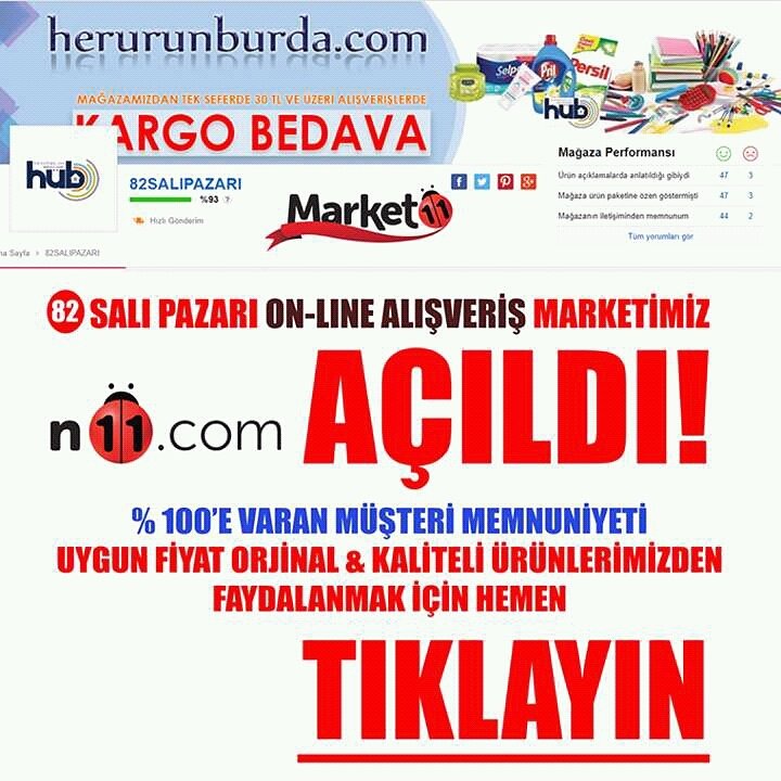 N-11 MAĞAZA LİNKİMİZ : n11.com/magaza/82salip…
İNTERNET SİTEMİZ :
herurunburda.com