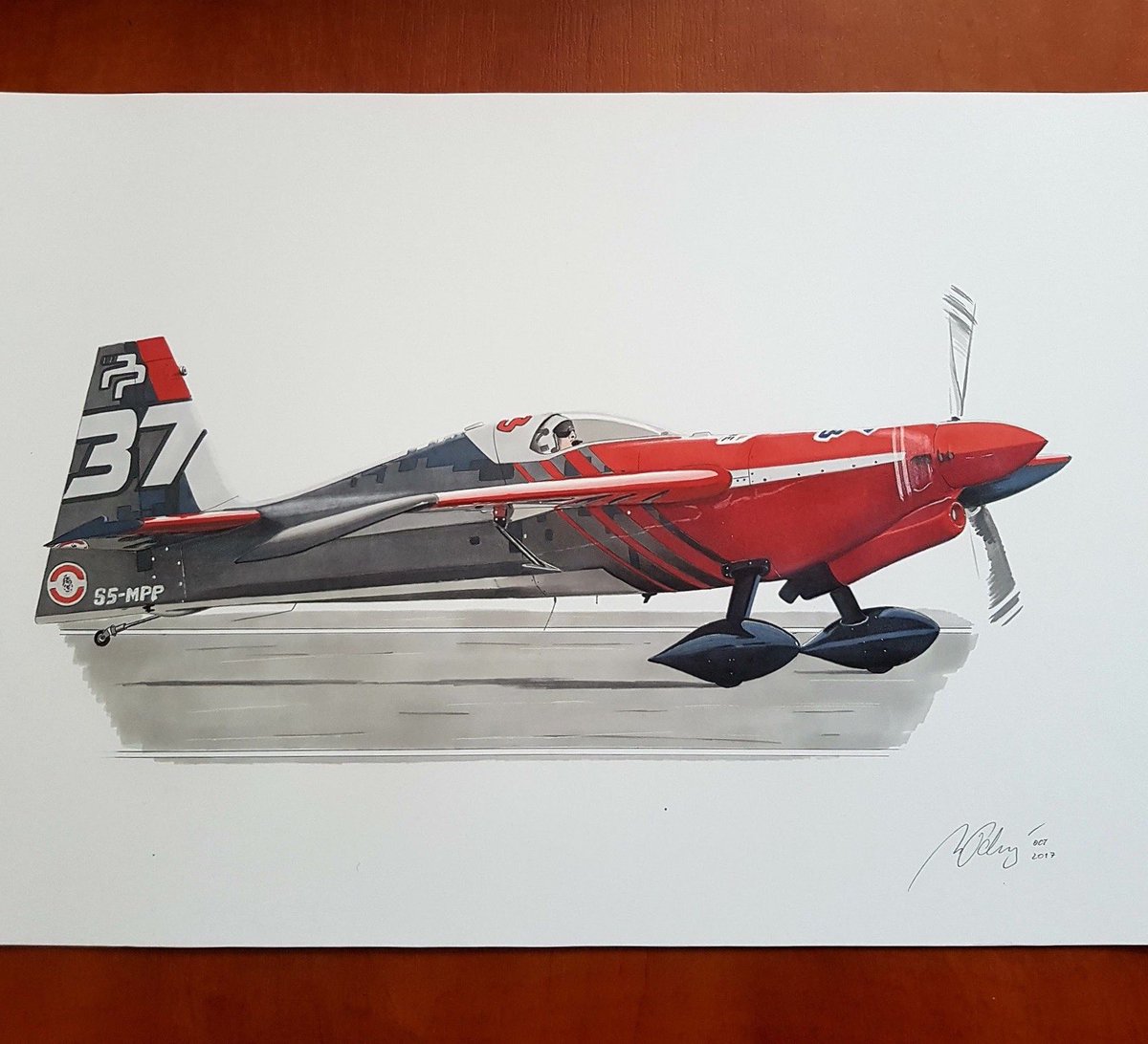 Wow, that's an amazing piece of art. Mipocardrawings thank you for the picture! 🙌

#pp37 #airrace #drawing #Aviation #pilot #redbullairrace