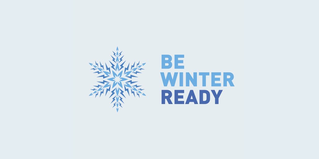 The Be Winter Ready campaign launches today. Make sure you’re prepared for winter weather bit.ly/2ySR74A #BeWinterReady