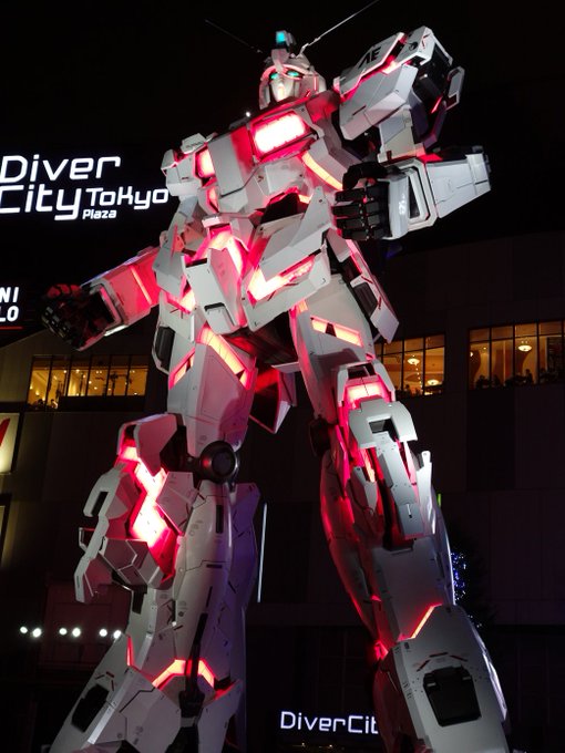 あとせっかくお台場行ってきたので当然見てきたユニコーーーン!! 