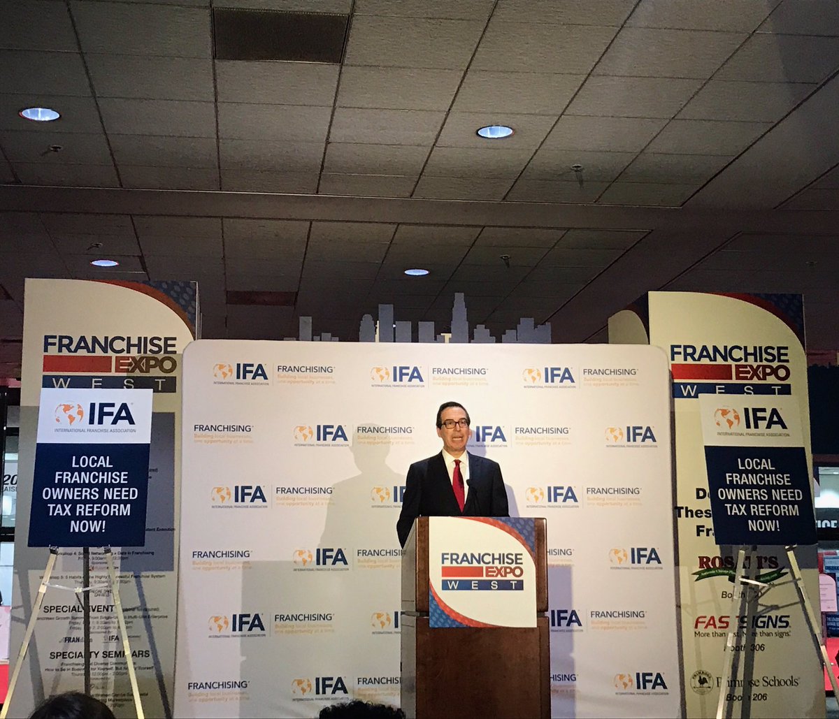 Treasury Sec <a href="/stevenmnuchin1/">Steven Mnuchin</a> discussing how #taxreform will lead to more jobs, economic growth, and business expansion