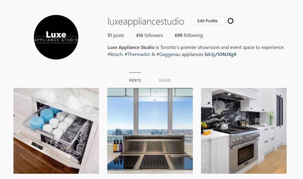 Visit us on Instagram @luxeappliancestudio for the latest product innovations, behind-the-scenes access and top design trends