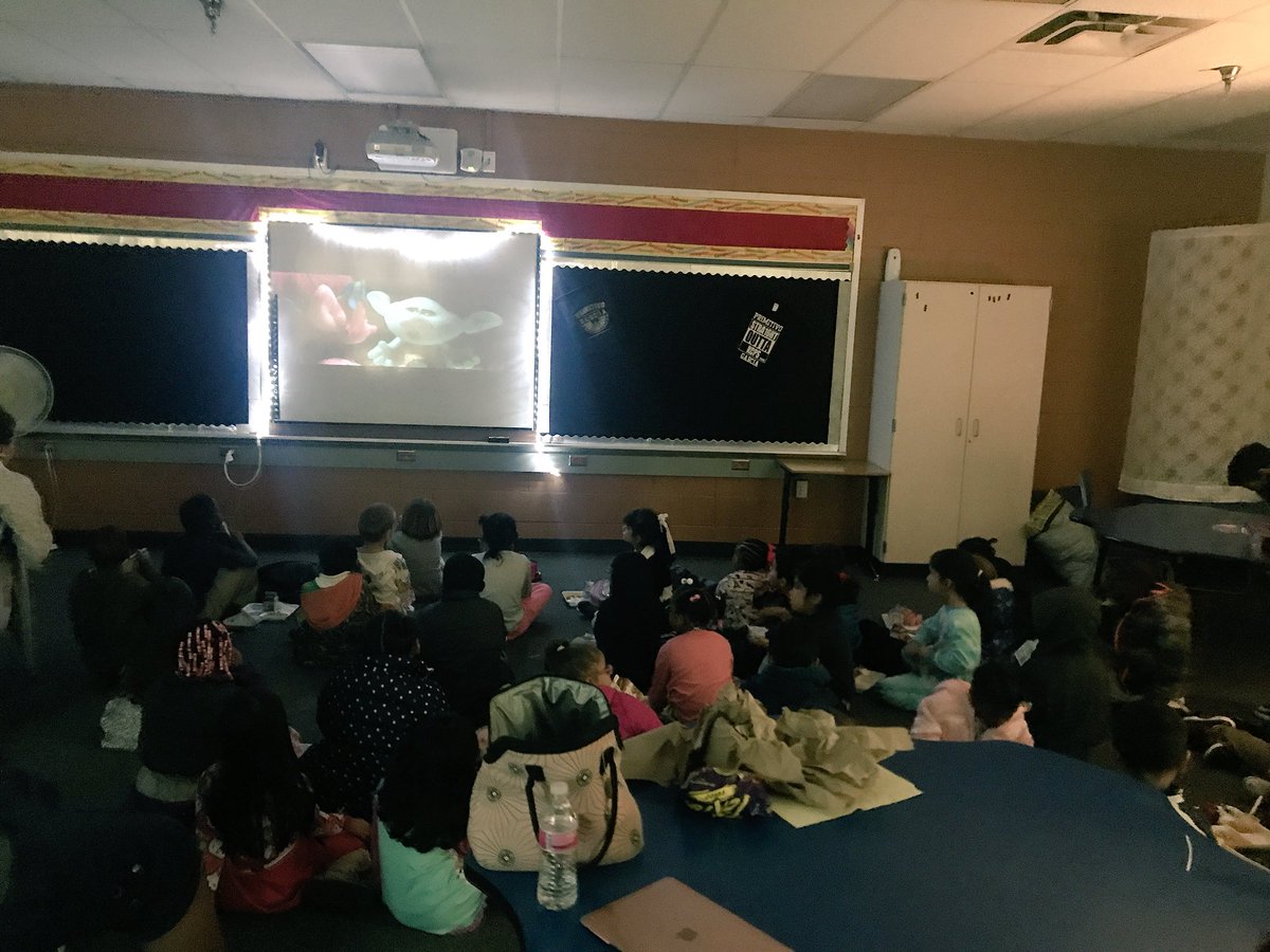 Netflix and lunch for K-1st graders who had perfect attendance for October. #kcps #builtforthis #welovegarcia #perfectattendance