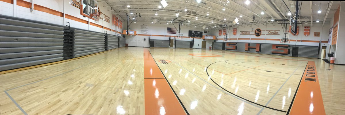IHSAA's tweet photo. Thanks to @OrabAD Eric Maassen for the tour of Sheldon Schools’ athletic facilities! Much to be proud of, Sheldon community!
#NWItour https://t.co/yhe207jArM
