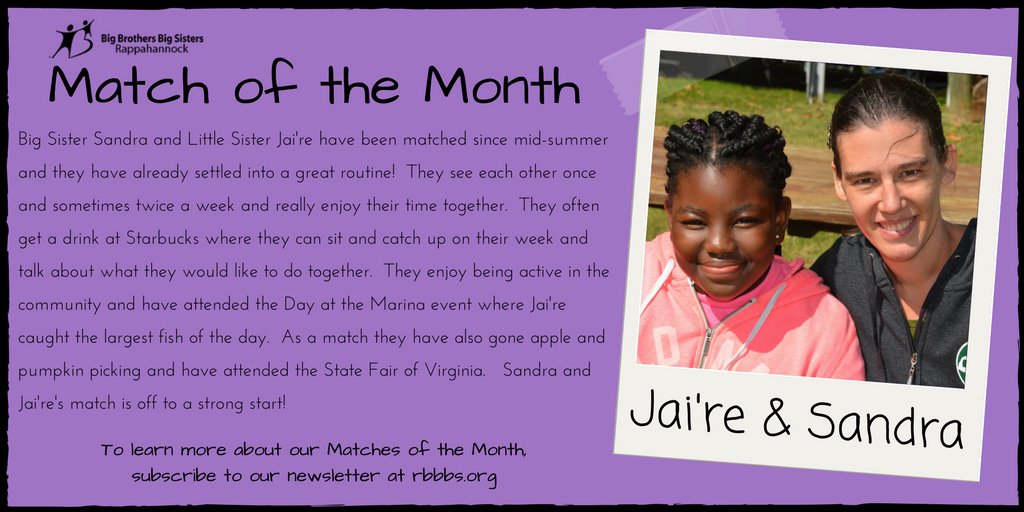 bbbsfred's tweet photo. Congrats to our November #MatchOfTheMonth, Jai're & Sandra! Have only been matched since Mid-Summer and already have so many fun memories. https://t.co/db8yIXBMkw